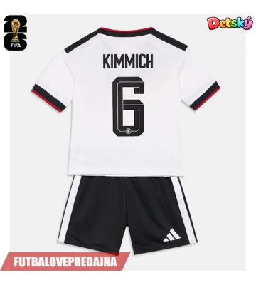 Lacne Dětský Futbalové dres Nemecko Joshua Kimmich #6 MS 2026 Krátky Rukáv - Domáci (+ trenírky)